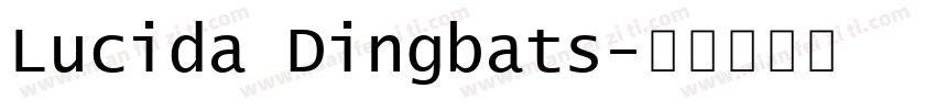 Lucida Dingbats字体转换
